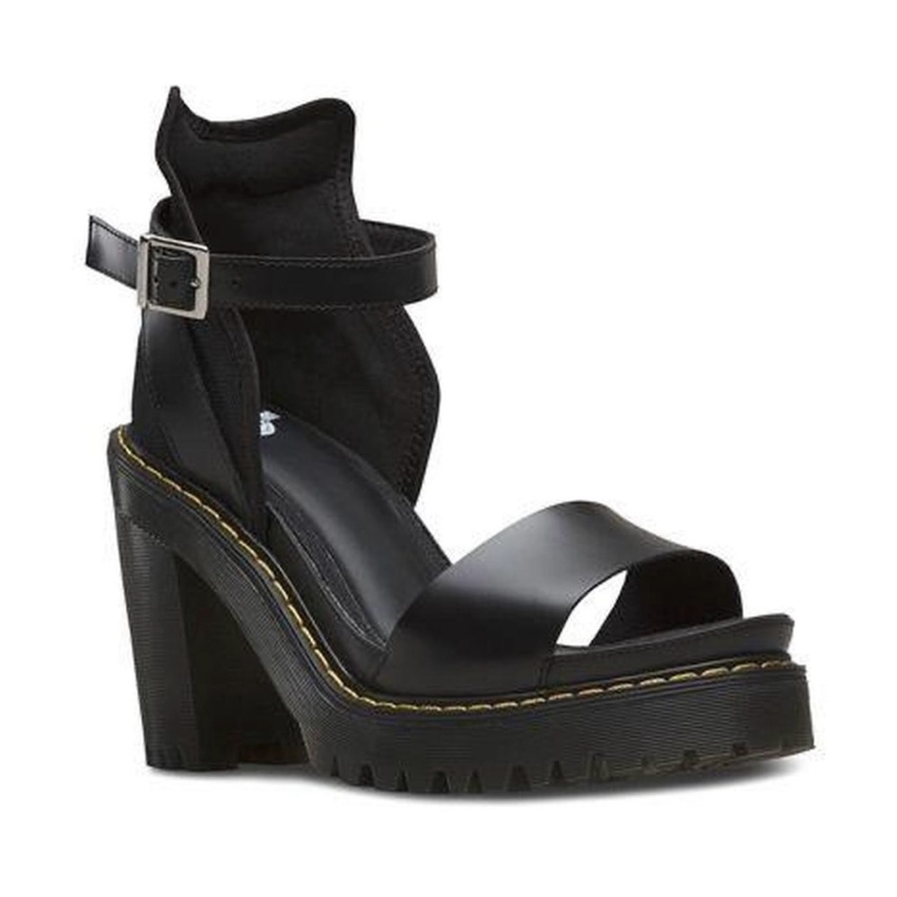 Black Women's Heeled Sandals